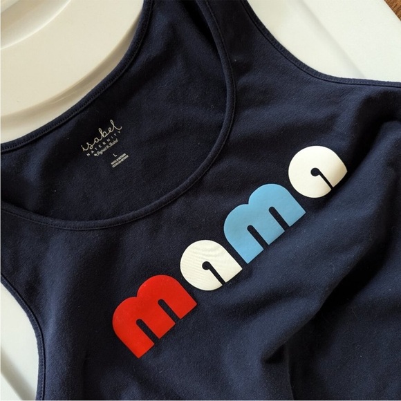 Navy 'Mama' Dress by Isabel Maternity - Picture 1 of 3